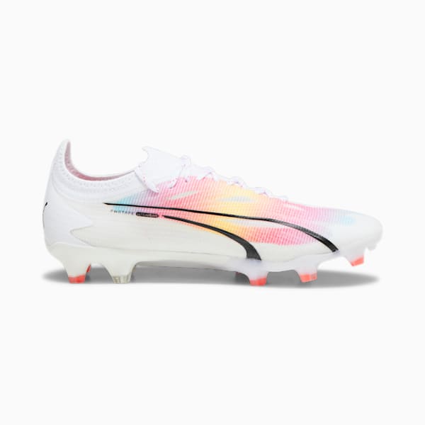 ULTRA ULTIMATE Firm Ground/Artificial Ground Women's Soccer Cleats, PUMA White-PUMA Black-Fire Orchid, extralarge