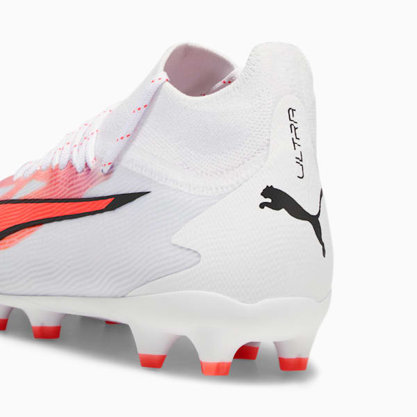 AG Soccer Cleats in White, Pink & Black