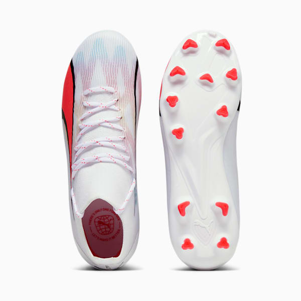 Souliers de soccer à crampons ULTRA PRO FG/AG Jeunes, PUMA White-PUMA Black-Fire Orchid, extralarge