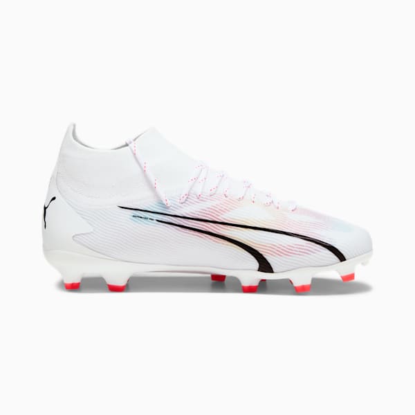 Souliers de soccer à crampons ULTRA PRO FG/AG Jeunes, PUMA White-PUMA Black-Fire Orchid, extralarge