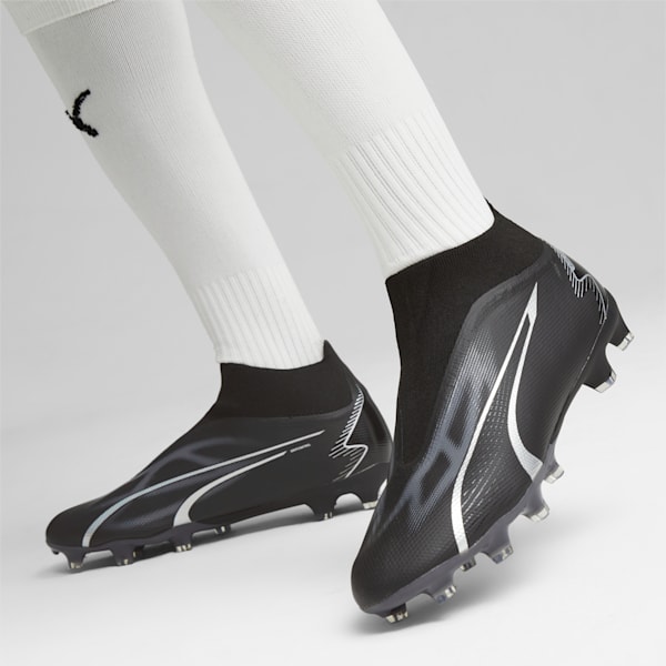 ULTRA MATCH+ LL FG/AG Men's Football Shoes, PUMA Black-Asphalt, extralarge-IND