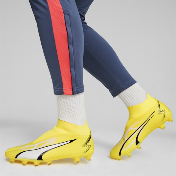 ULTRA MATCH+ LL FG/AG Men's Football Boots, Yellow Blaze-PUMA White-PUMA Black, extralarge-GBR
