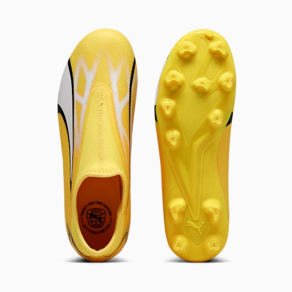 ULTRA MATCH LL FG/AG Youth Football Boots, Yellow Blaze-PUMA White-PUMA Black, extralarge-GBR