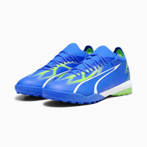 ULTRA MATCH Turf Trainer Men's Soccer Cleats, Ultra Blue-PUMA White-Pro Green, extralarge