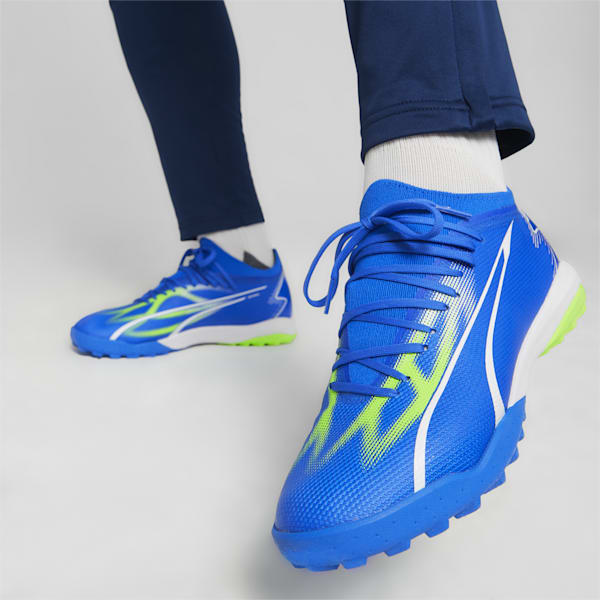 ULTRA MATCH Turf Trainer Men's Soccer Cleats, Ultra Blue-PUMA White-Pro Green, extralarge
