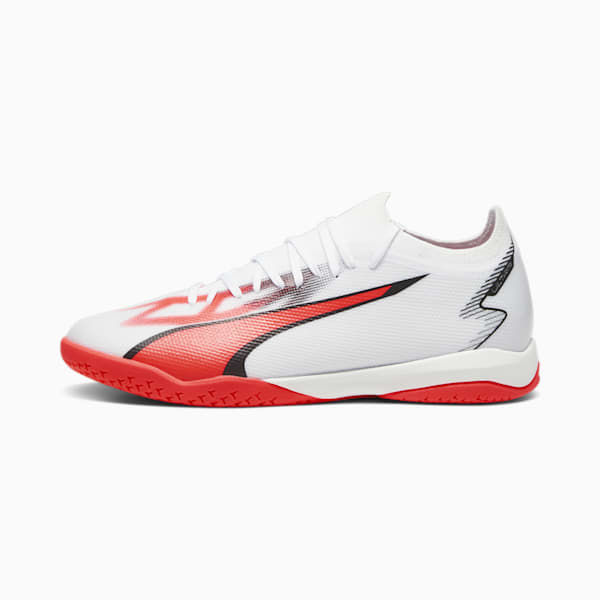 ULTRA MATCH IT Men's Indoor Court Shoes, PUMA White-PUMA Black-Fire Orchid, extralarge-AUS