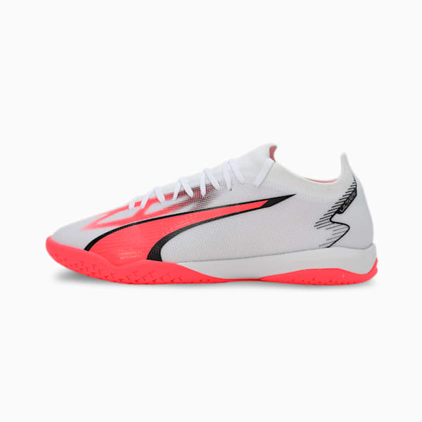 ULTRA MATCH IT Men's Indoor Court Shoes, PUMA White-PUMA Black-Fire Orchid, extralarge-IND