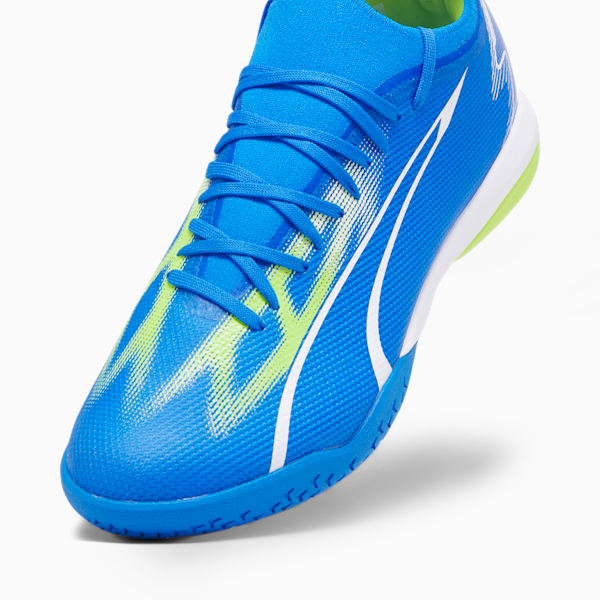 ULTRA MATCH Indoor Trainer Men's Soccer Cleats, Ultra Blue-PUMA White-Pro Green, extralarge