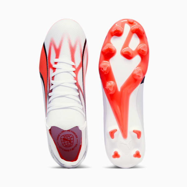 ULTRA MATCH FG/AG Women's Football Boots, PUMA White-PUMA Black-Fire Orchid, extralarge-IND