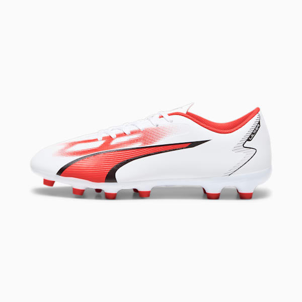 メンズ ウルトラ プレイ HG/AG サッカー スパイク, PUMA White-PUMA Black-Fire Orchid, extralarge-JPN