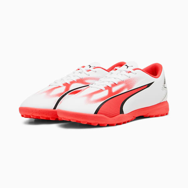 ULTRA PLAY TT Men's Football Boots, PUMA White-PUMA Black-Fire Orchid, extralarge-GBR