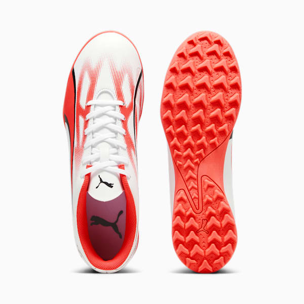 ULTRA PLAY TT Men's Football Boots, PUMA White-PUMA Black-Fire Orchid, extralarge-IND