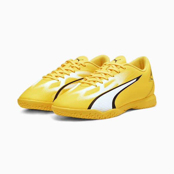 ULTRA PLAY IT Men's Football Boots, Yellow Blaze-PUMA White-PUMA Black, extralarge-AUS