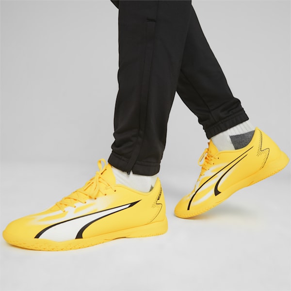 ULTRA PLAY IT Men's Football Boots, Yellow Blaze-PUMA White-PUMA Black, extralarge-AUS