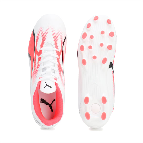 キッズ ウルトラ プレイ HG + MID サッカー スパイク 20-24.5cm, PUMA White-PUMA Black-Fire Orchid, extralarge-JPN