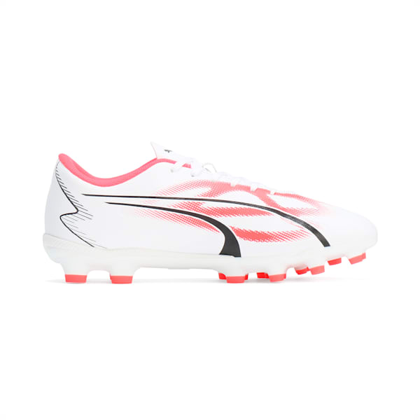 キッズ ウルトラ プレイ HG + MID サッカー スパイク 20-24.5cm, PUMA White-PUMA Black-Fire Orchid, extralarge-JPN