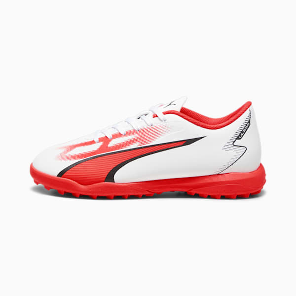 ULTRA PLAY TT Youth Football Boots, PUMA White-PUMA Black-Fire Orchid, extralarge-GBR
