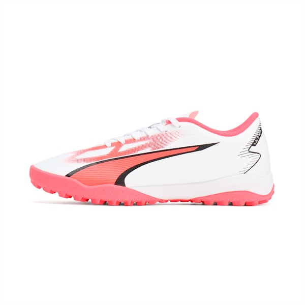 キッズ ウルトラ プレイ TT + MID サッカー トレーニング シューズ 20-24.5cm, PUMA White-PUMA Black-Fire Orchid, extralarge-JPN