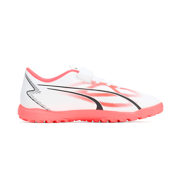キッズ ウルトラ プレイ TT V サッカー トレーニング シューズ 17-24.5cm, PUMA White-PUMA Black-Fire Orchid, extralarge-JPN