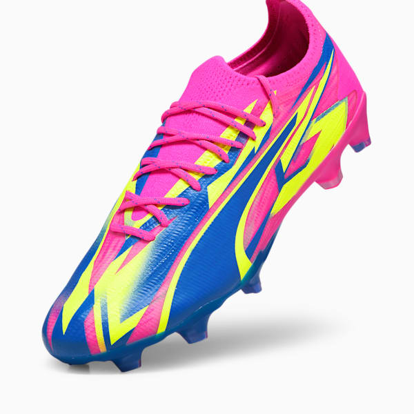 Tacos de futbol ULTRA ULTIMATE FG/AG, Luminous Pink-Ultra Blue-Yellow Alert, extralarge