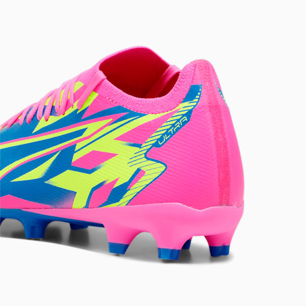 ULTRA MATCH ENERGY FG/AG Football Boots, Luminous Pink-Yellow Alert-Ultra Blue, extralarge-GBR