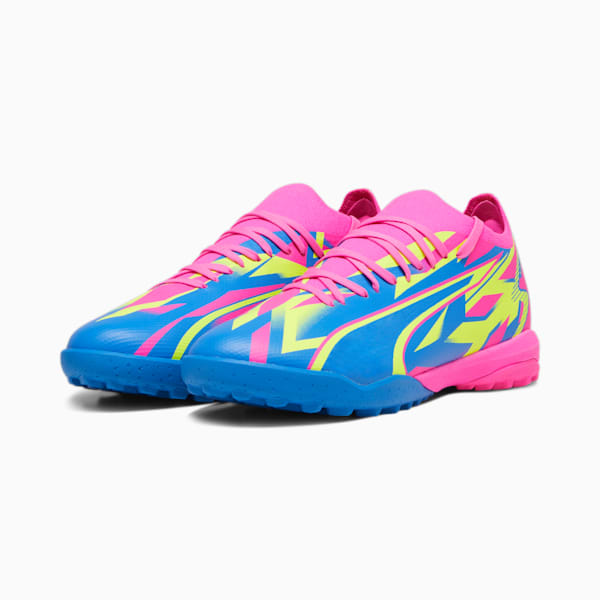 ULTRA MATCH ENERGY TT Football Boots, Luminous Pink-Yellow Alert-Ultra Blue, extralarge-GBR