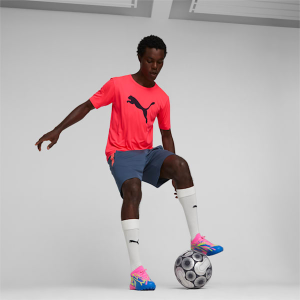 ULTRA MATCH ENERGY TT Football Boots, Luminous Pink-Yellow Alert-Ultra Blue, extralarge-GBR