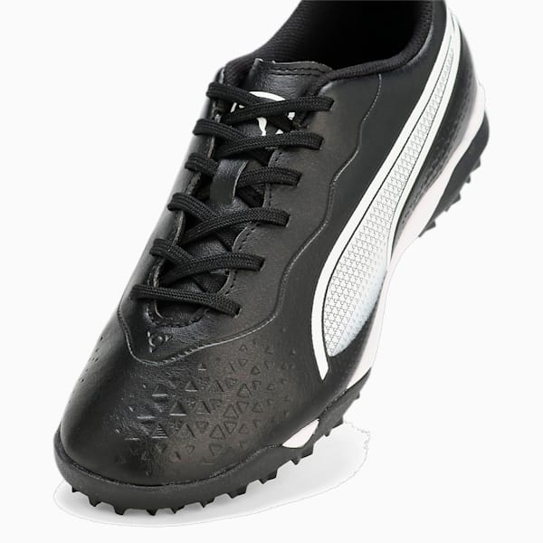 キッズ プーマ キング マッチ TT + MID サッカー トレーニングシューズ 20-24.5cm, PUMA Black-PUMA White, extralarge-JPN