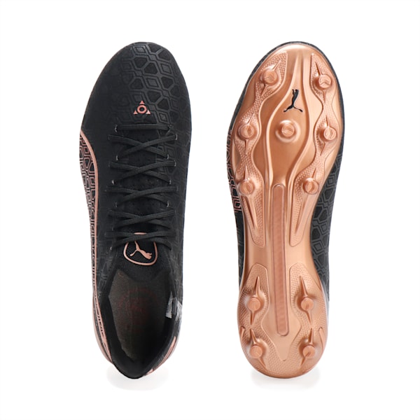 メンズ プーマ キング アルティメット ルダゴン FG/AG サッカー スパイク, PUMA Black-PUMA White-PUMA Gold, extralarge-JPN