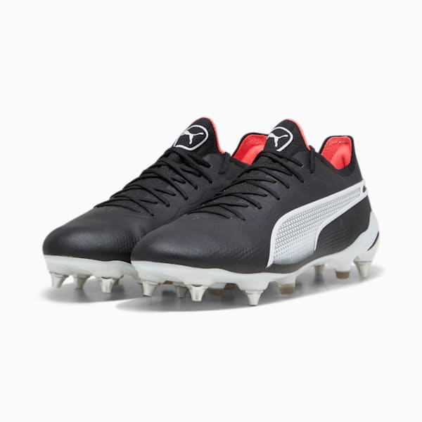 KING ULTIMATE MxSG Football Boots, PUMA Black-PUMA White-Fire Orchid, extralarge-GBR