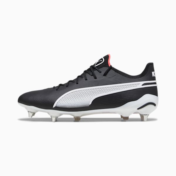 KING ULTIMATE MxSG Football Boots, PUMA Black-PUMA White-Fire Orchid, extralarge-GBR