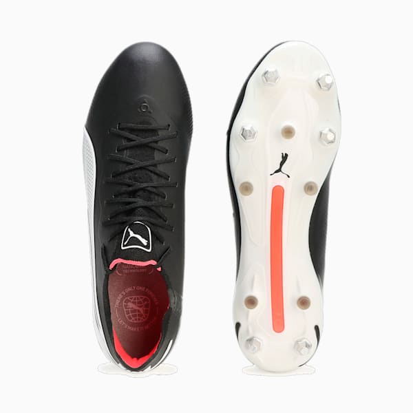 メンズ プーマ キング アルティメット MXSG サッカー スパイク, PUMA Black-PUMA White-Fire Orchid, extralarge-JPN