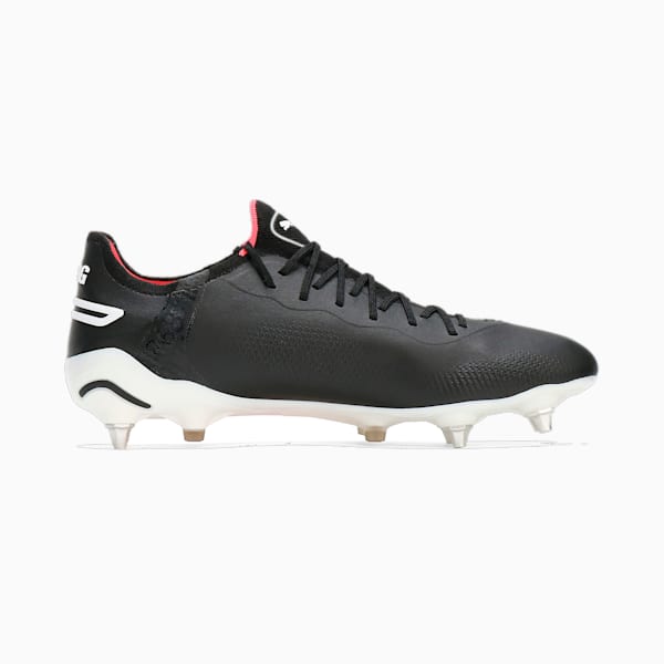 メンズ プーマ キング アルティメット MXSG サッカー スパイク, PUMA Black-PUMA White-Fire Orchid, extralarge-JPN