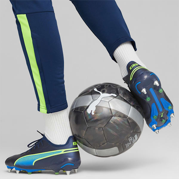 KING ULTIMATE MxSG Football Boots Unisex, Persian Blue-Pro Green-Ultra Blue, extralarge-GBR