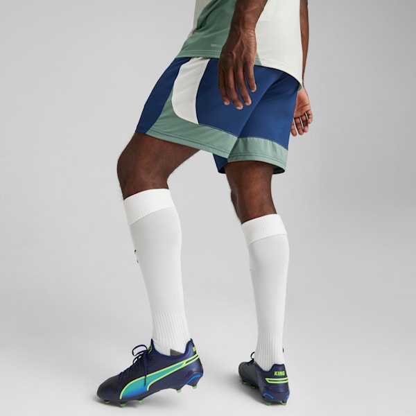 KING ULTIMATE Firm Ground/Artificial Ground Men's Soccer Cleats, Persian Blue-Pro Green-Ultra Blue, extralarge
