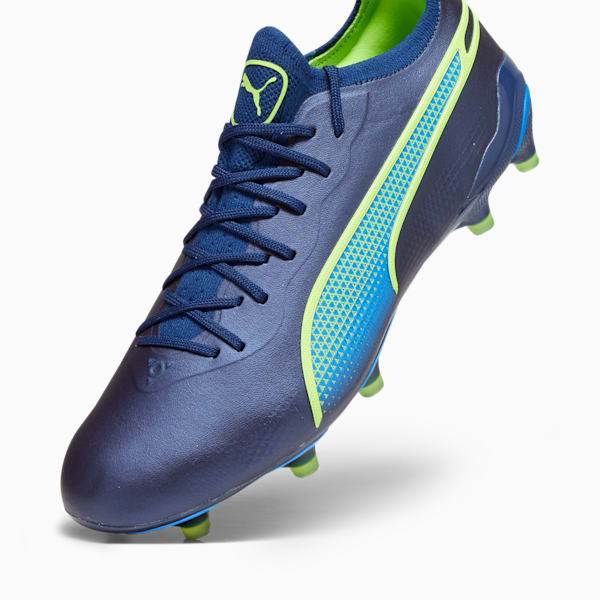 KING ULTIMATE Firm Ground/Artificial Ground Men's Soccer Cleats, Persian Blue-Pro Green-Ultra Blue, extralarge
