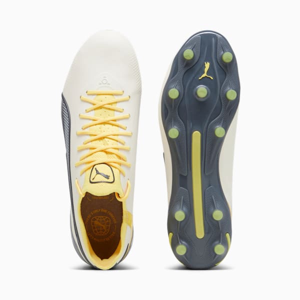 Chaussures de soccer avec crampons KING ULTIMATE FG/AG, Alpine Snow-Asphalt-Yellow Blaze, extralarge