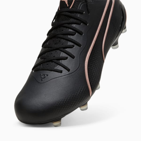 King Ultimate FG/AG Unisex Football Boots, PUMA Black-Copper Rose, extralarge-AUS