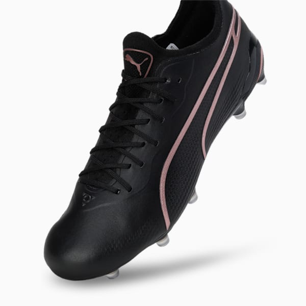 King Ultimate FG/AG Football Boots, PUMA Black-Copper Rose, extralarge-IND
