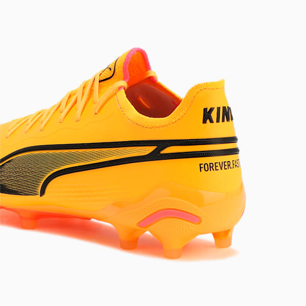 ユニセックス プーマ キング アルティメット FG/AG サッカー スパイク, Sun Stream-PUMA Black-Sunset Glow, extralarge-JPN