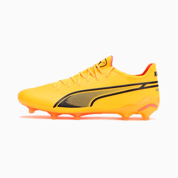 ユニセックス プーマ キング アルティメット FG/AG サッカー スパイク, Sun Stream-PUMA Black-Sunset Glow, extralarge-JPN