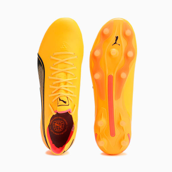 ユニセックス プーマ キング アルティメット FG/AG サッカー スパイク, Sun Stream-PUMA Black-Sunset Glow, extralarge-JPN