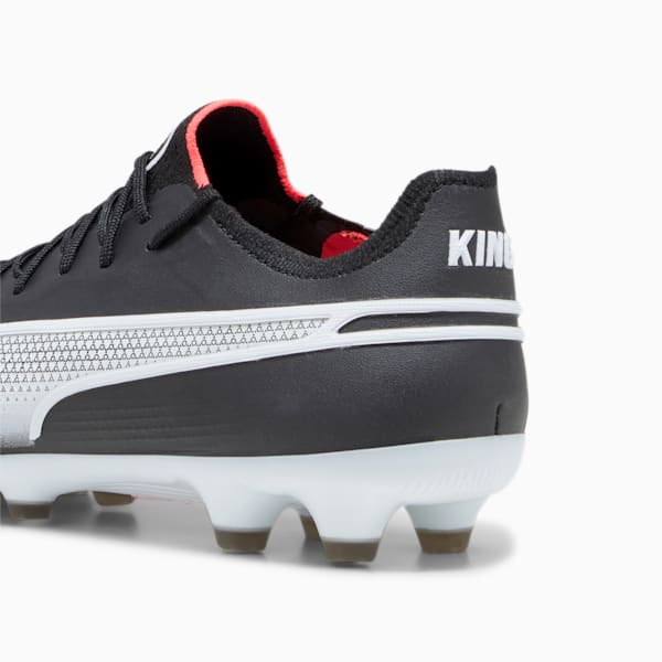 メンズ プーマ キング アルティメット HG/AG サッカースパイク, PUMA Black-PUMA White-Fire Orchid, extralarge-JPN