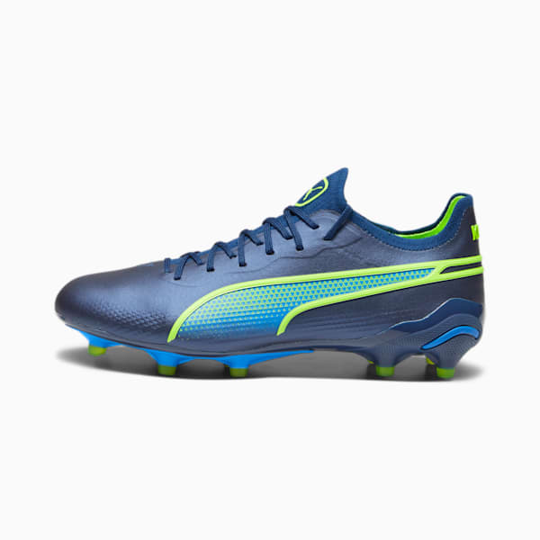 KING ULTIMATE FG/AG Women's Football Boots, Persian Blue-Pro Green-Ultra Blue, extralarge-AUS