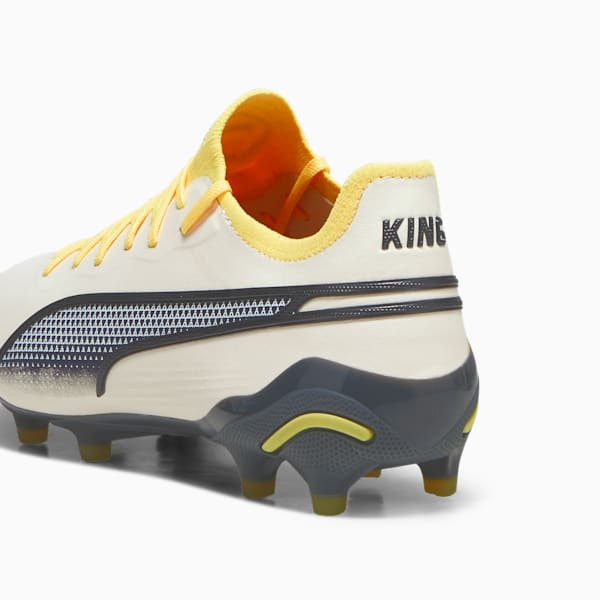 KING ULTIMATE FG/AG Women's Football Boots, Alpine Snow-Asphalt-Yellow Blaze, extralarge-IND