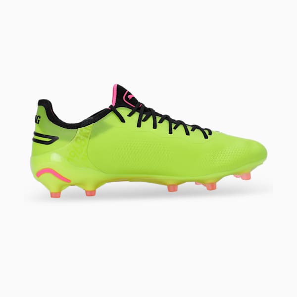 KING ULTIMATE FG/AG Women's Football Boots, Electric Lime-PUMA Black-Poison Pink, extralarge-IND