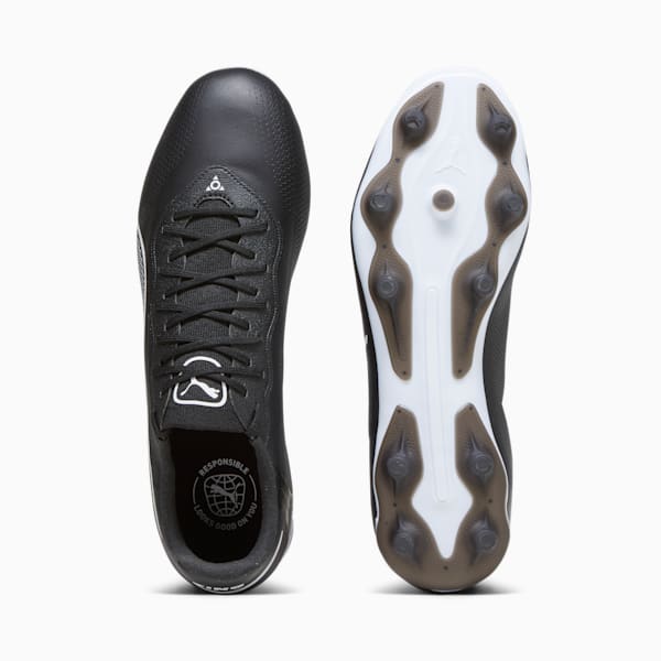 Chaussures de soccer avec crampons KING PRO FG/AG, PUMA Black-PUMA White, extralarge
