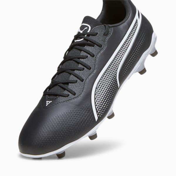 Chaussures de soccer avec crampons KING PRO FG/AG, PUMA Black-PUMA White, extralarge