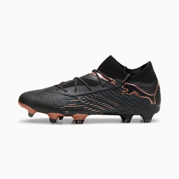 FUTURE 7 ULTIMATE Firm Ground/Artificial Ground Men's Soccer Cleats, PUMA Black-Copper Rose, extralarge