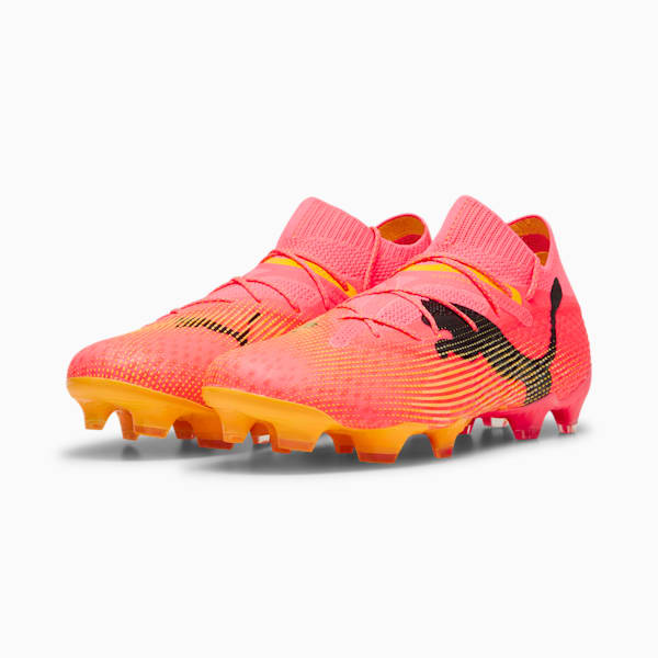 Tacos de fútbol para hombre FUTURE 7 ULTIMATE FG/AG, Sunset Glow-PUMA Black-Sun Stream, extralarge